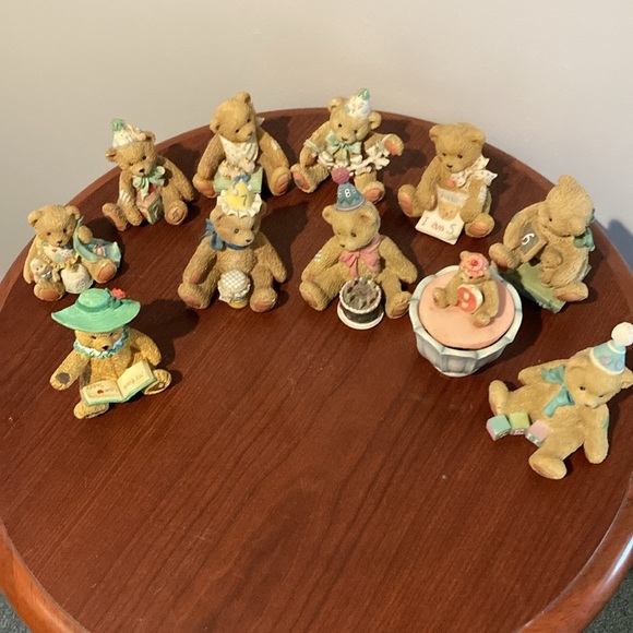 Priscilla Hillman Charished Teddy's birthday bears collection age 1-10 1992-2000 - Picture 7 of 8